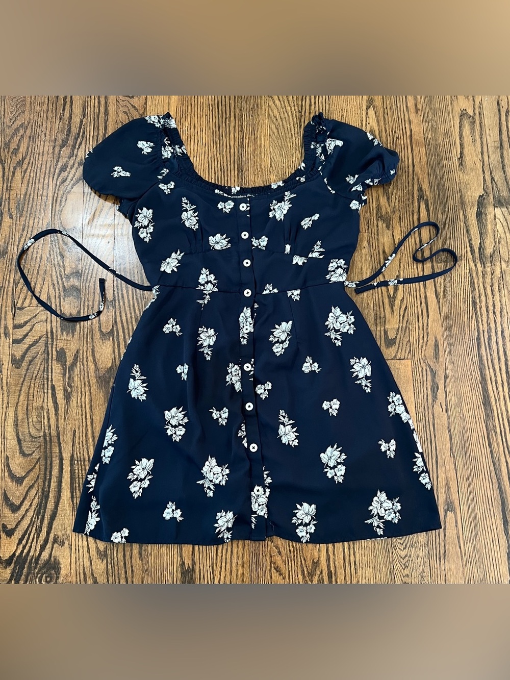 Abercrombie & Fitch Navy Blue Floral Mini Dress